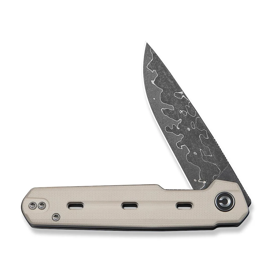 Nóż CIVIVI Navo Damascus Ivory G10 by Ostap Hel — zdjęcie 3