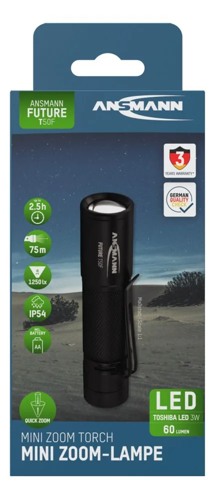 Latarka Ansmann LED T50F, 60lm, 1xAA — zdjęcie 7