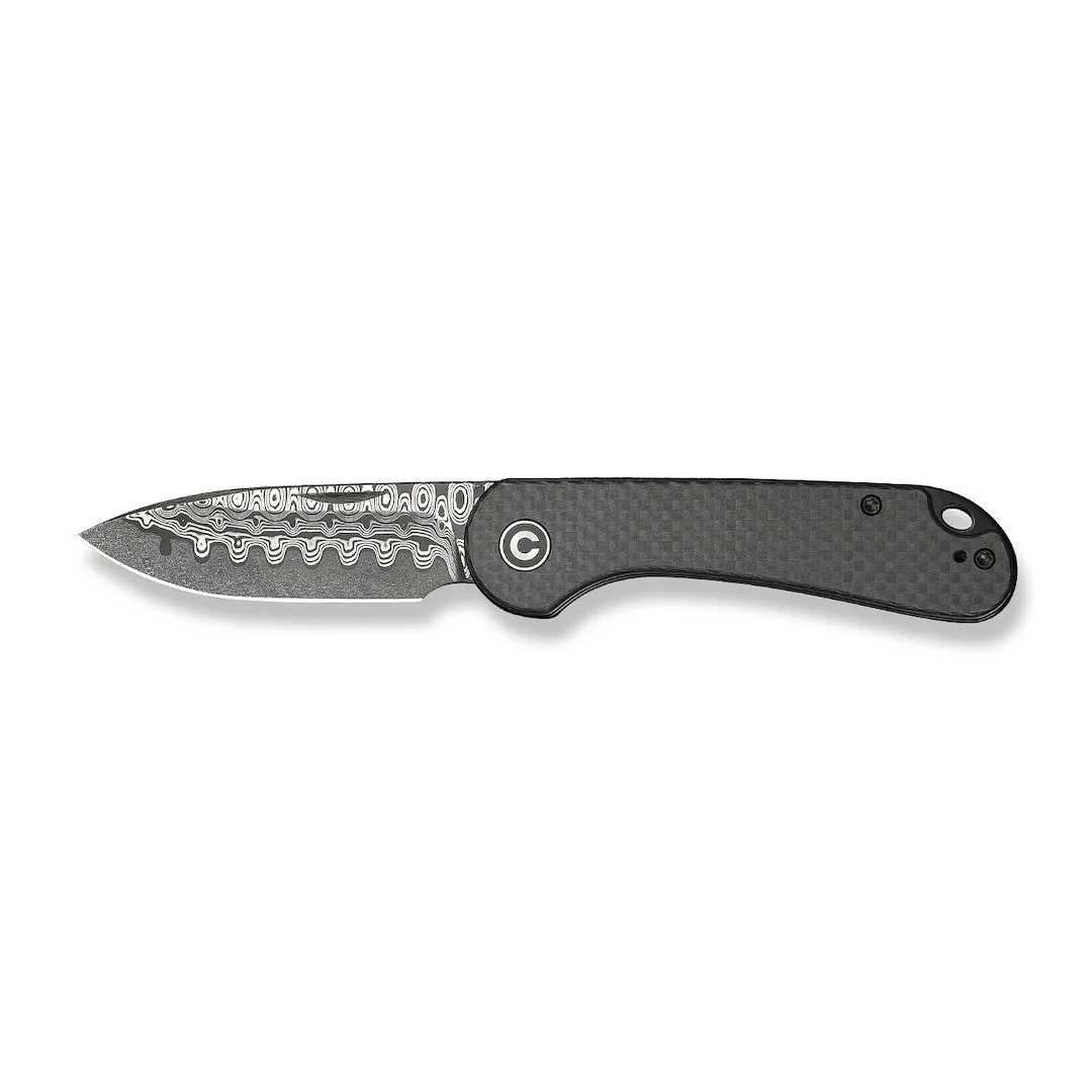 Nóż CIVIVI Elementum Slip Joint Damast CF — zdjęcie 8