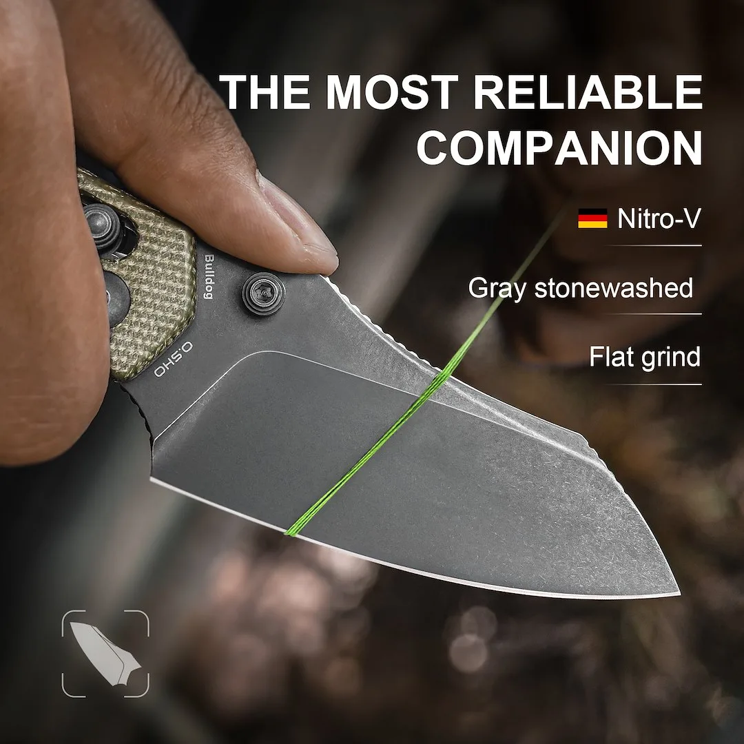 Nóż Kizer Bulldog Micarta Nitro-V — zdjęcie 9