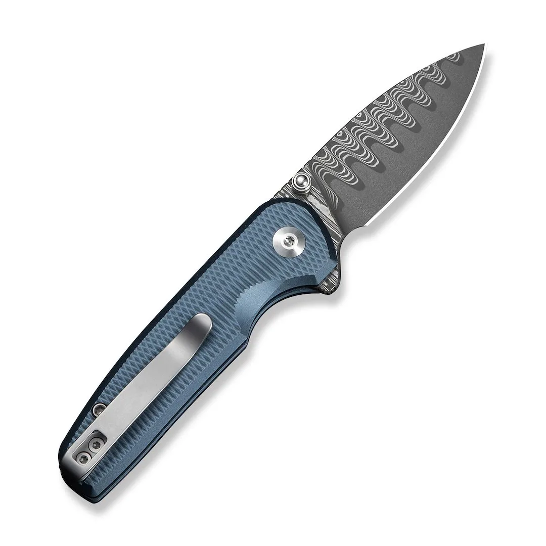 Nóż CIVIVI Mini Shakan Damascus Blue Aluminum — zdjęcie 2