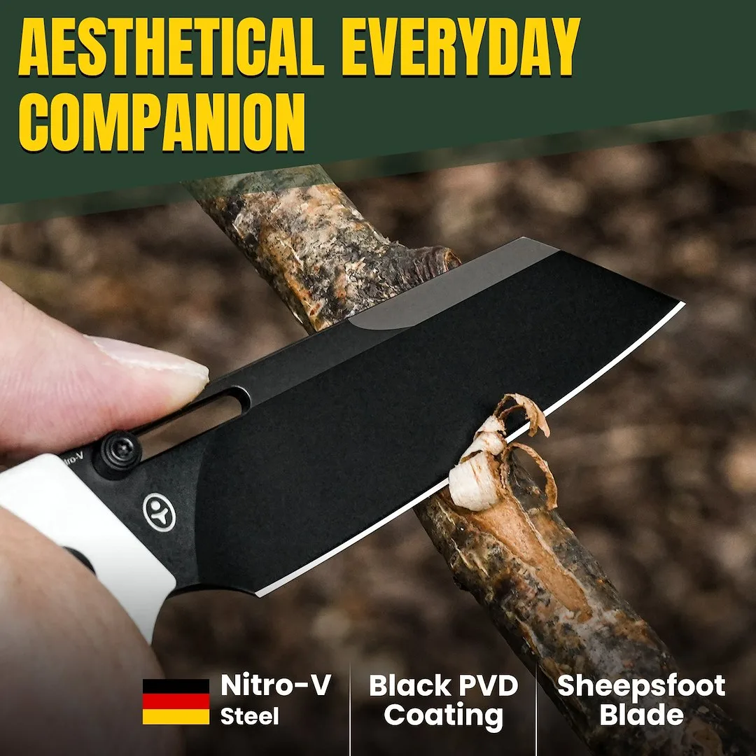 Nóż Kizer Task White G10 Nitro-V — zdjęcie 9