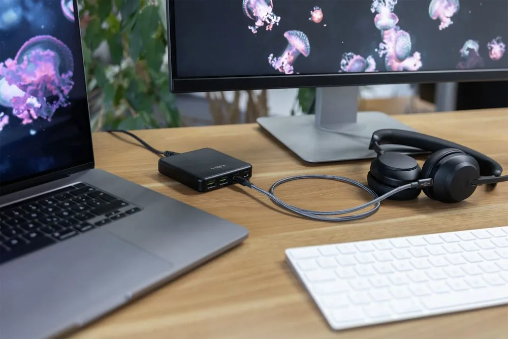 Kabel Ansmann USB-C/C, 140W, 60 cm, antracyt — zdjęcie 7