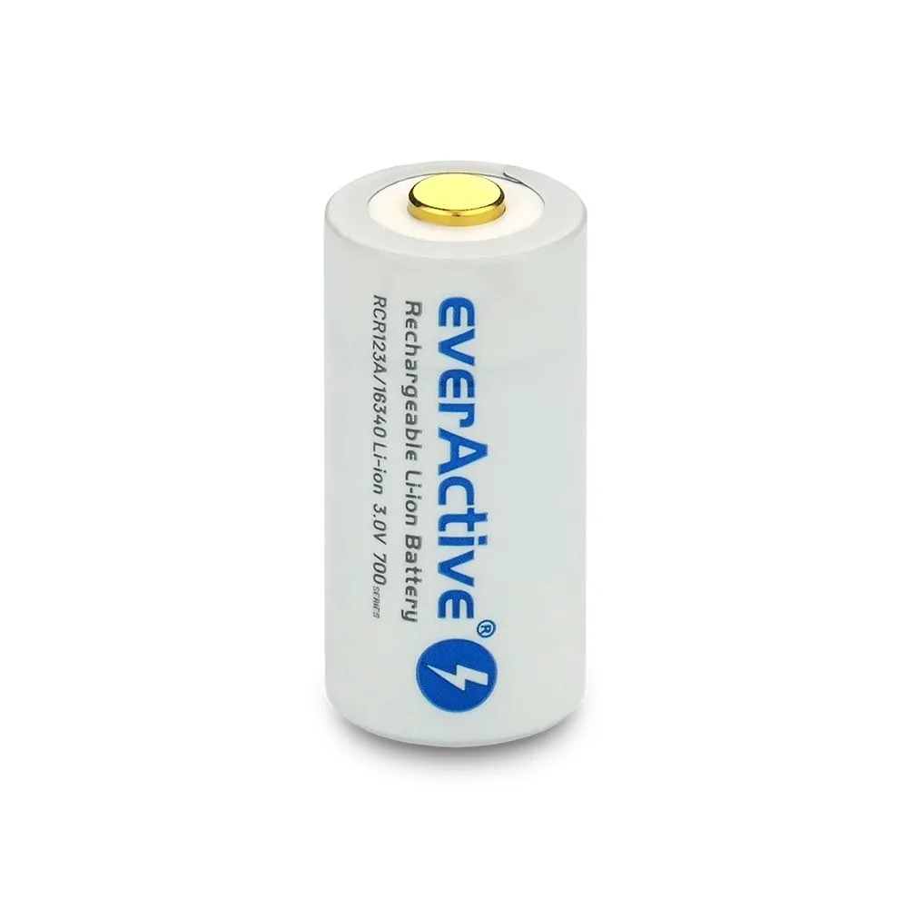 Akumulator everActive CR123A 3V Li-ion 700mAh mUSB — zdjęcie 1