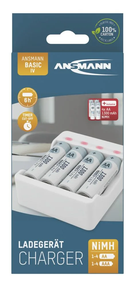 Ładowarka Ansmann USB Basic IV + 4x AA 1300mAh — zdjęcie 7