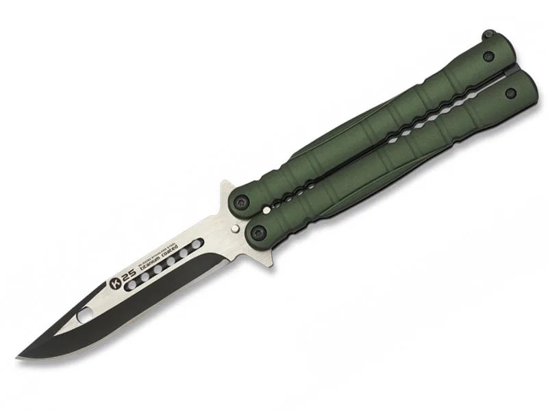 Nóż motylek K25 02130 Balisong Green — zdjęcie 1