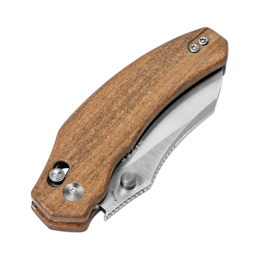 Nóż Kizer Bulldog Mkuruti Wood Nitro-V — zdjęcie 3