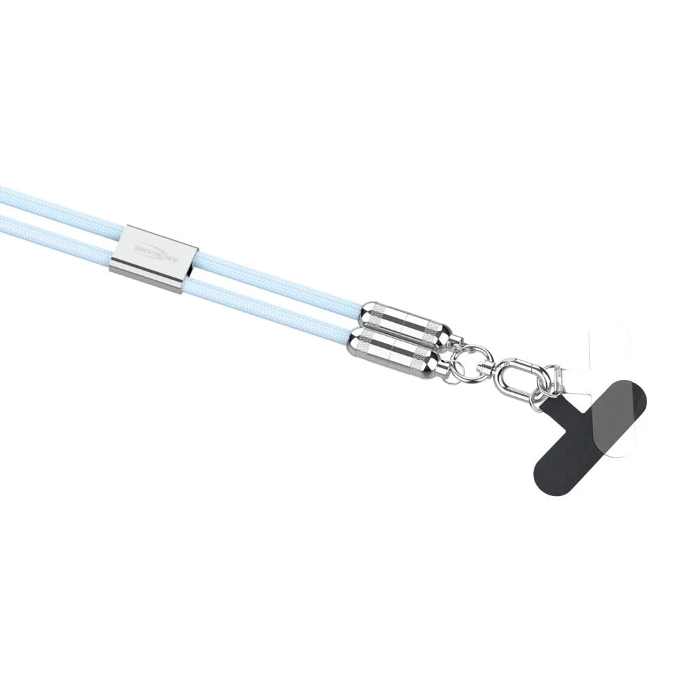 Kabel smyczkowy Ansmann USB-C/C,60W120cm,niebieski — zdjęcie 2