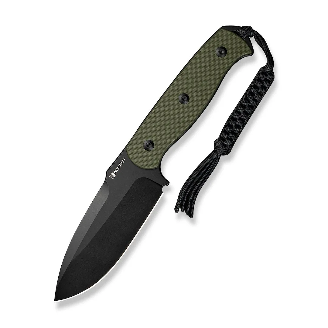 Nóż SENCUT Fixed Toxodon G10 OD Green Black Blade — zdjęcie 3