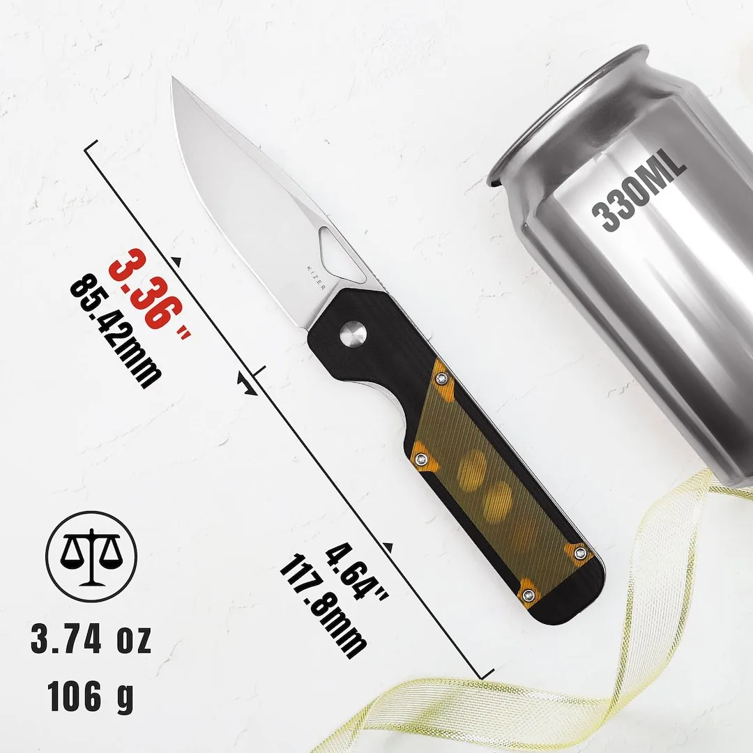 Nóż Kizer Militaw G10+PEI 154CM — zdjęcie 14