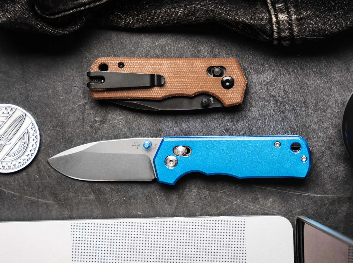 Nóż Böker Plus Rockstub Blue Elox 14C28N — zdjęcie 3