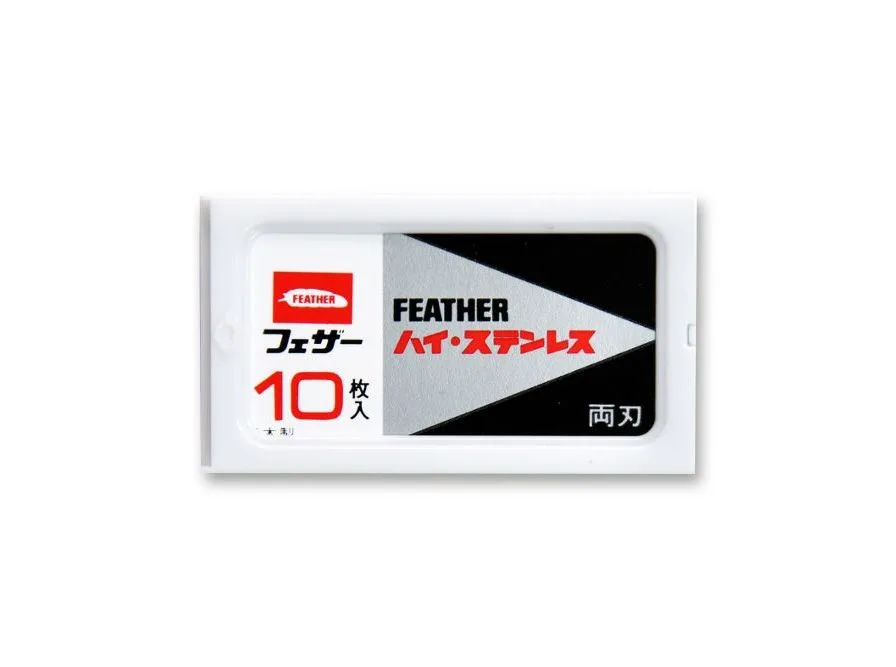 10 żyletek Feather FH-10 z podwójną krawędzią