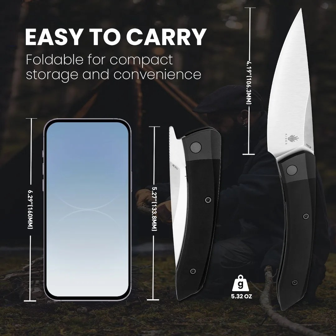 Nóż Kizer Momo Aluminum 154CM — zdjęcie 14