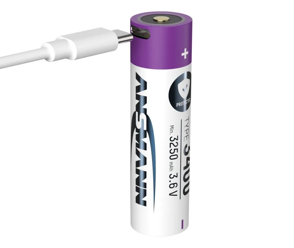 Akumulator Ansmann Li-Ion 18650 typ 3400 z USB-C — zdjęcie 4
