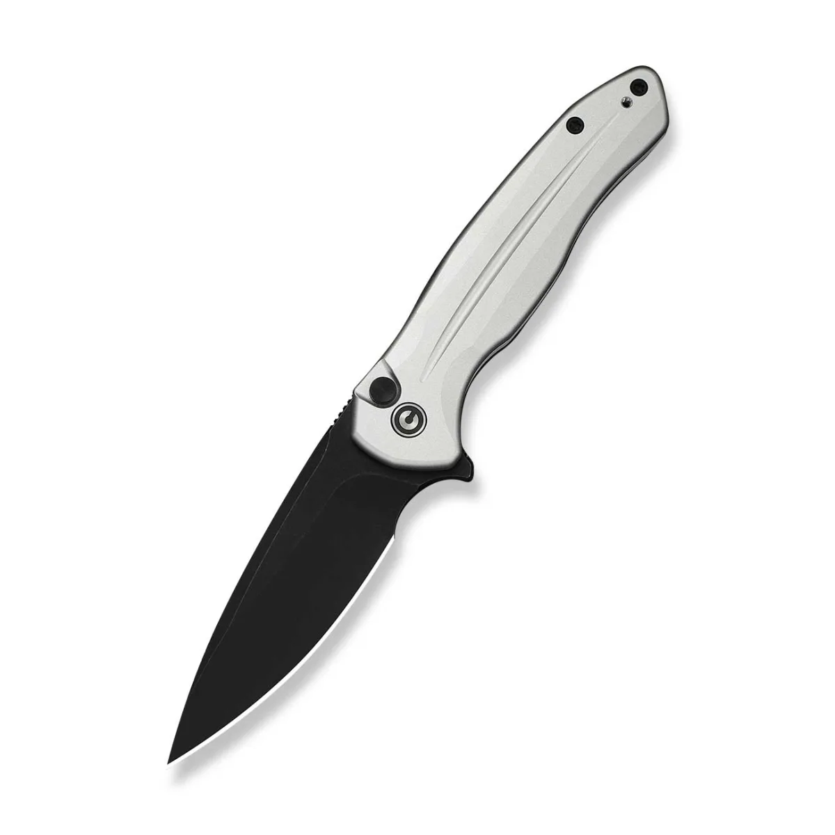 Nóż CIVIVI Button Lock Kitefin Silver Alu 14C28N — zdjęcie 1