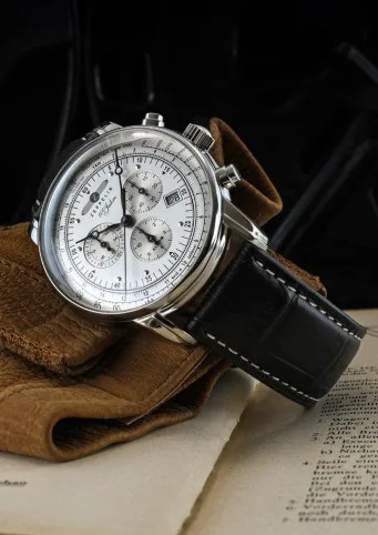 Zegarek Zeppelin 100.Jahre 76801 Quarz, 42mm — zdjęcie 4