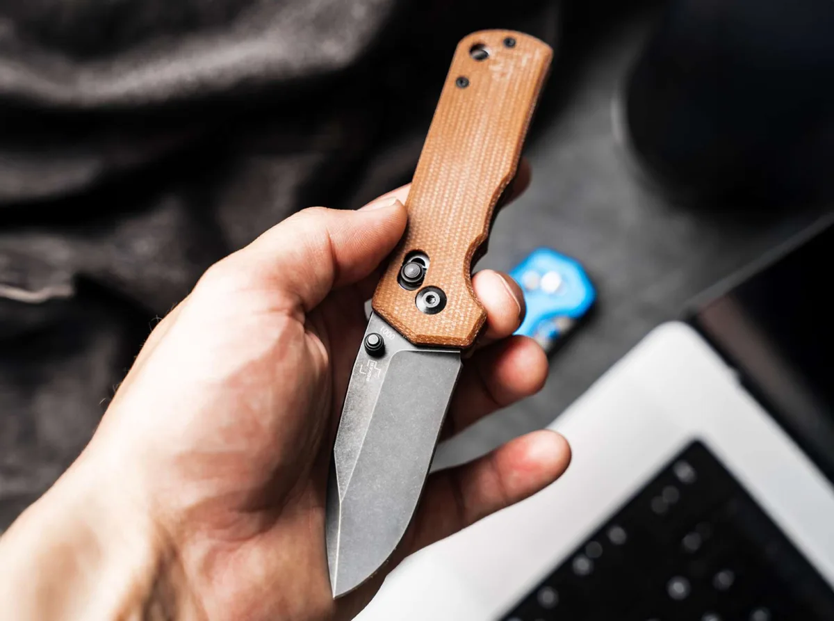 Nóż Böker Plus Rockstub Brown Micarta 2.0 14C28N — zdjęcie 4