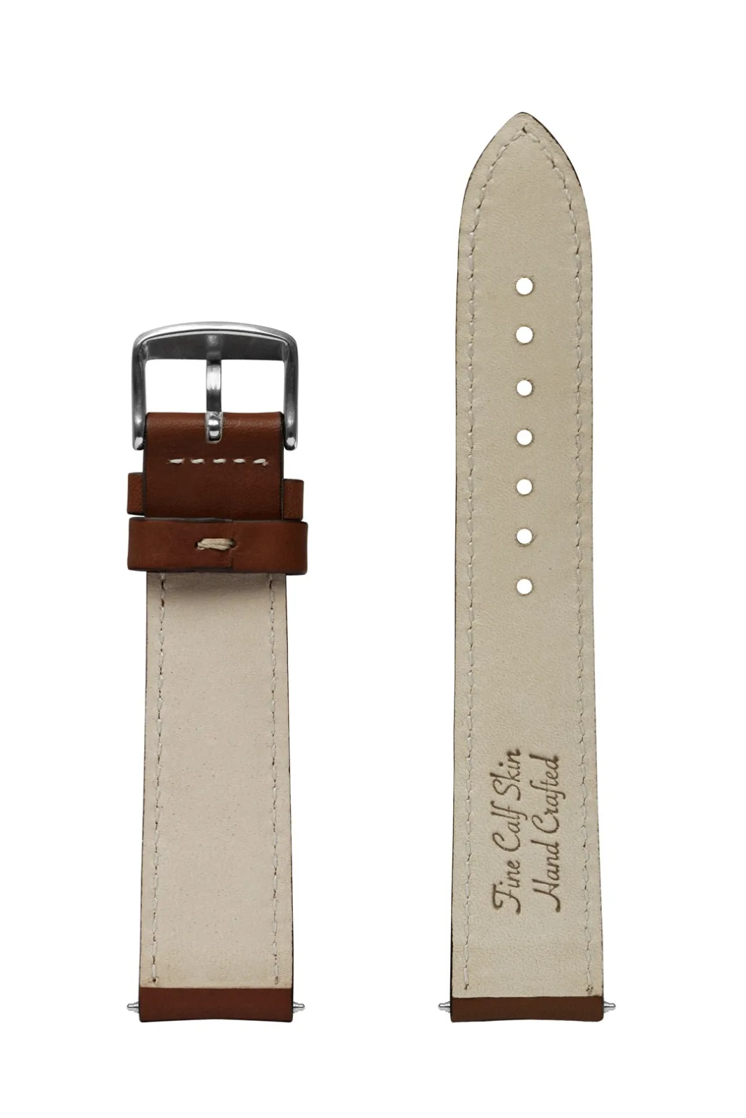 Pasek skórzany Zeppelin jasnobrązowy, 20 mm — zdjęcie 3