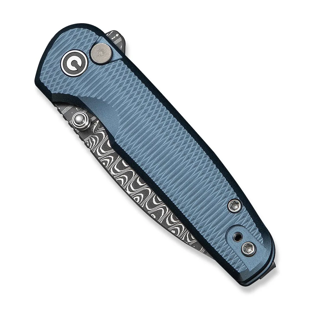 Nóż CIVIVI Mini Shakan Damascus Blue Aluminum — zdjęcie 4