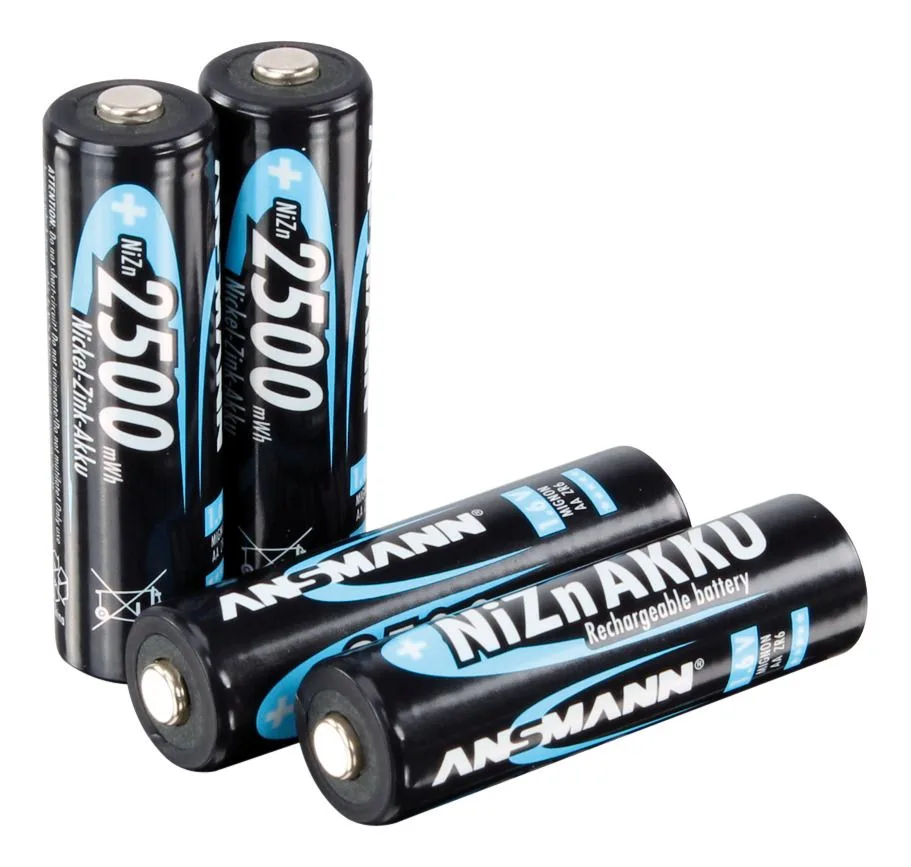 Akumulatory Ansmann NiZn AA R6 2500 mWh 1.6V 4 szt — zdjęcie 2