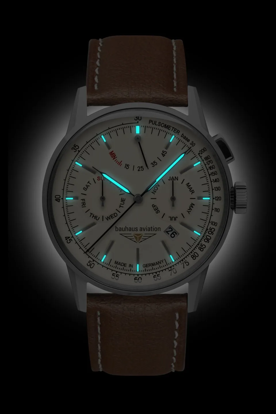 Zegarek Bauhaus Aviation G38 23625, 42mm — zdjęcie 3