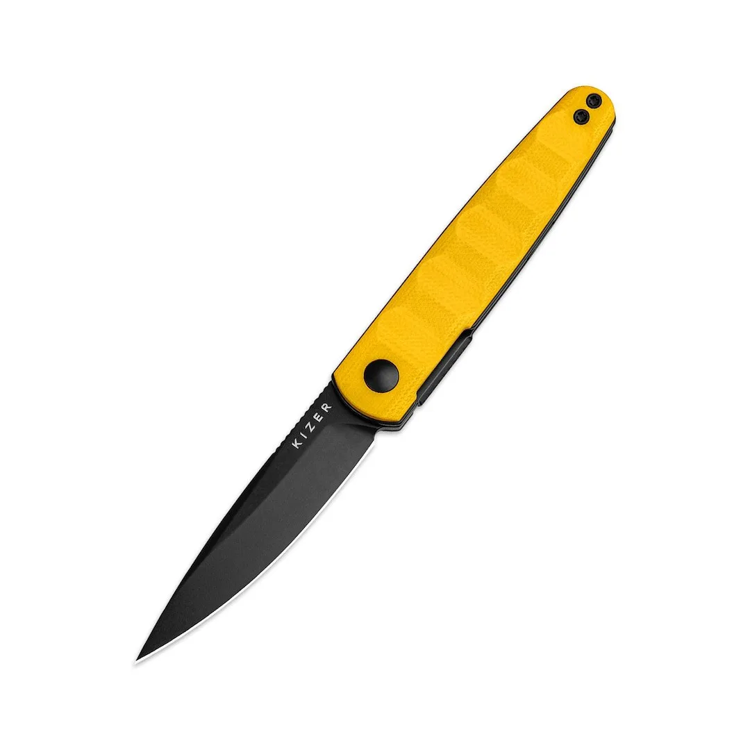 Nóż Kizer Bamboo G10 Yellow Nitro-V — zdjęcie 1