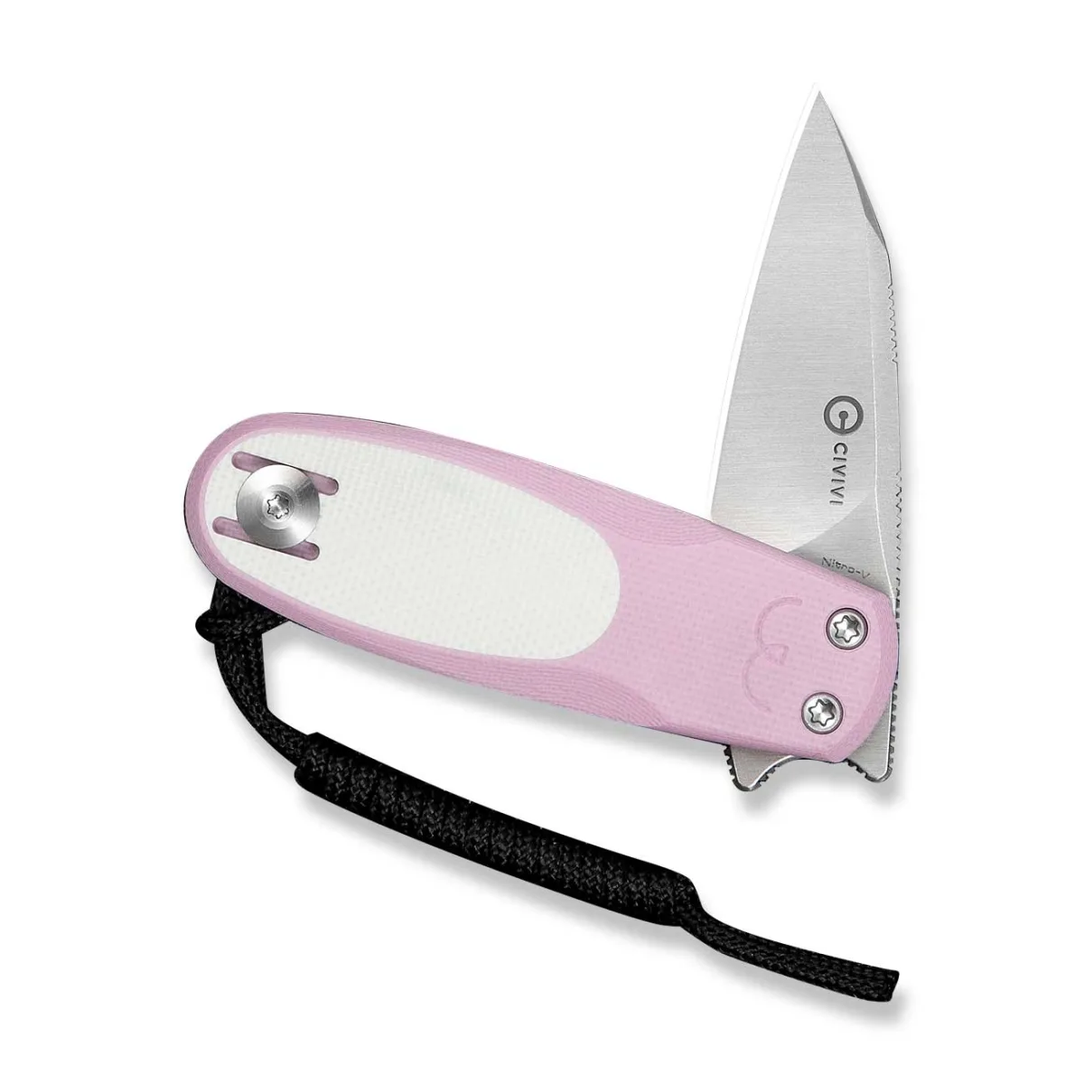 Nóż Civivi Purr Nitro-V Powder Pink & White G10 — zdjęcie 3