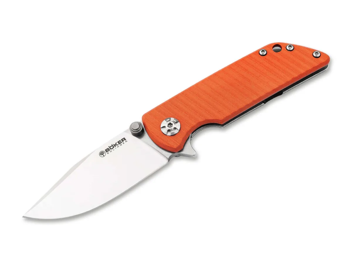 Nóż Böker Solingen Sherman EDC II G10 Orange MCut — zdjęcie 1