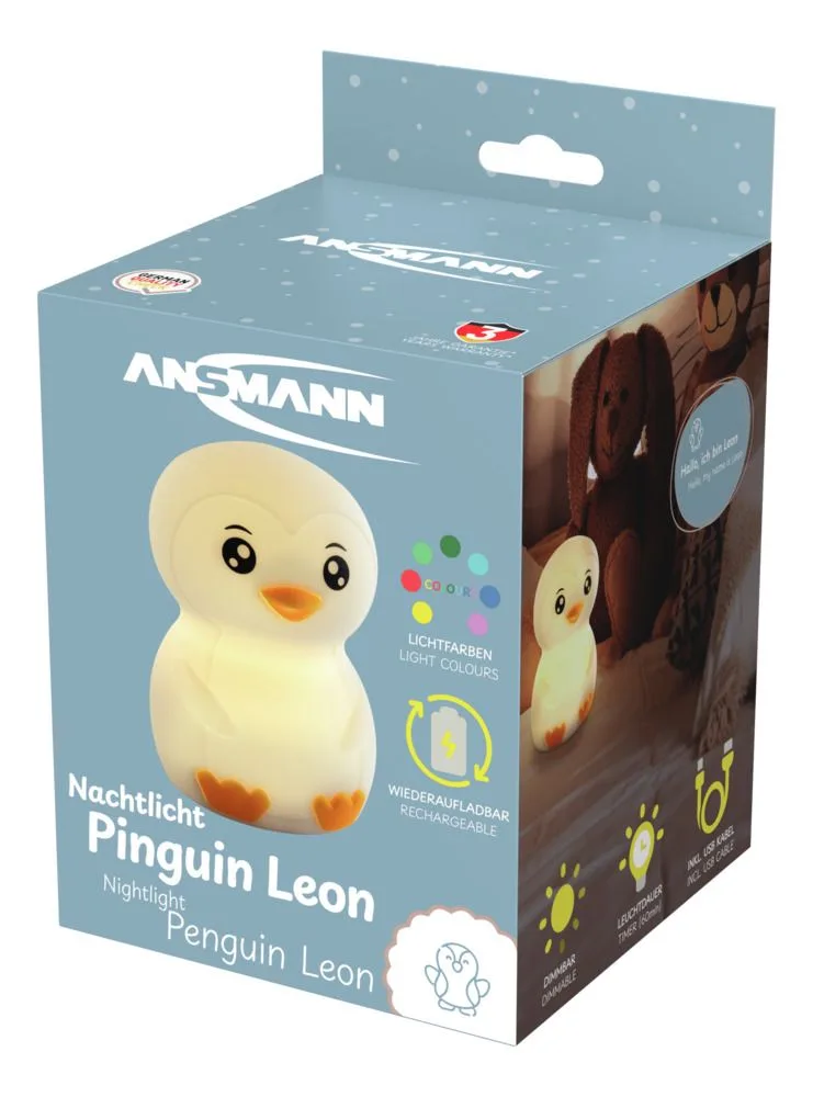 Lampka nocna Ansmann Pingwin Leon aku USB-C — zdjęcie 7