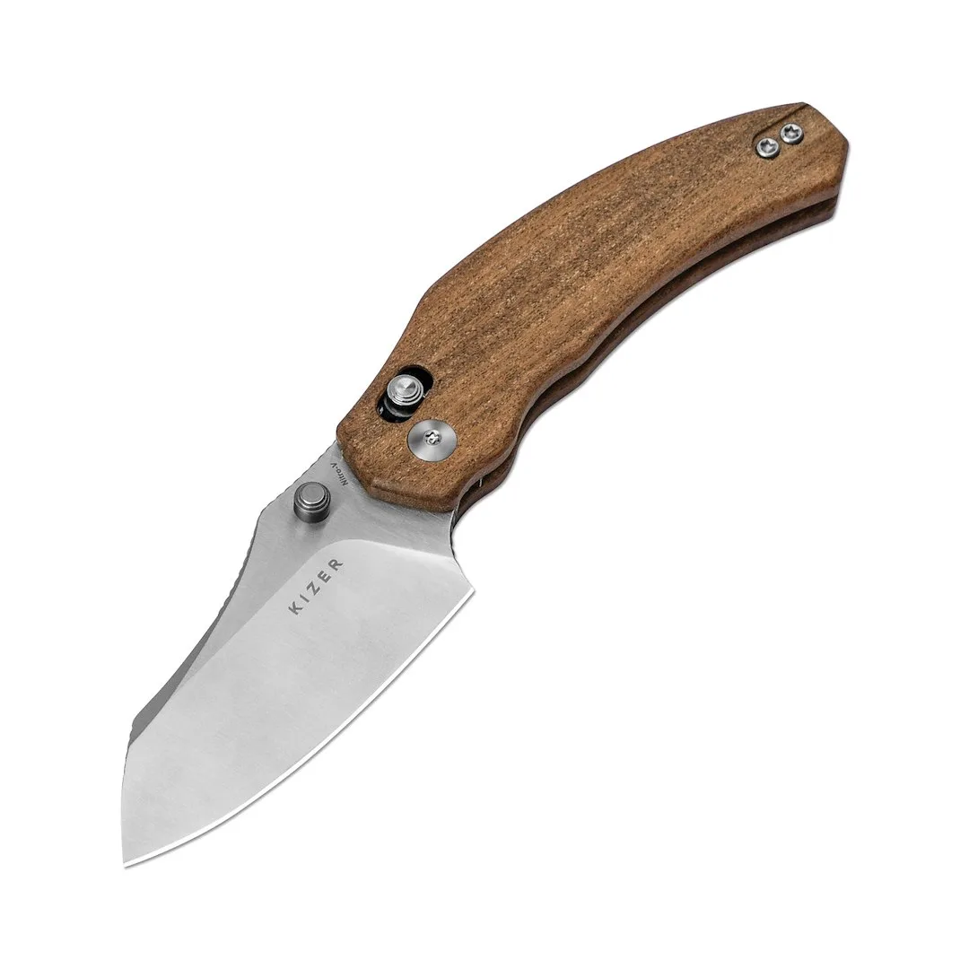 Nóż Kizer Bulldog Mkuruti Wood Nitro-V — zdjęcie 1