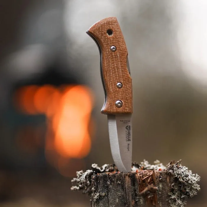 Nóż Helle Berget Mustard Jute Micarta 12C27 — zdjęcie 4