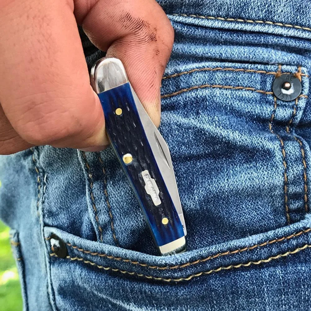 Scyzoryk Rogers Case Peanut SS Blue Bone — zdjęcie 6