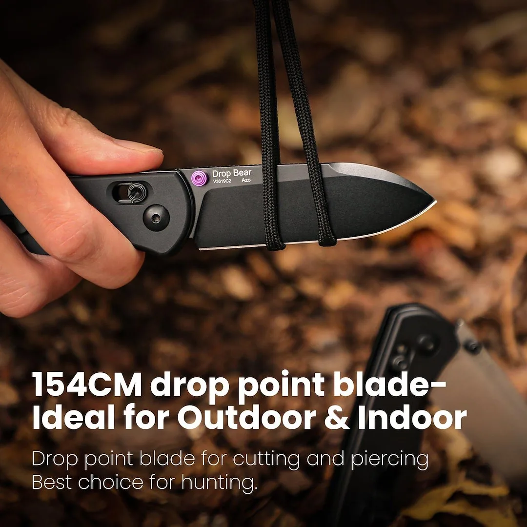 Nóż Kizer Drop Bear Black Aluminum 154CM — zdjęcie 10