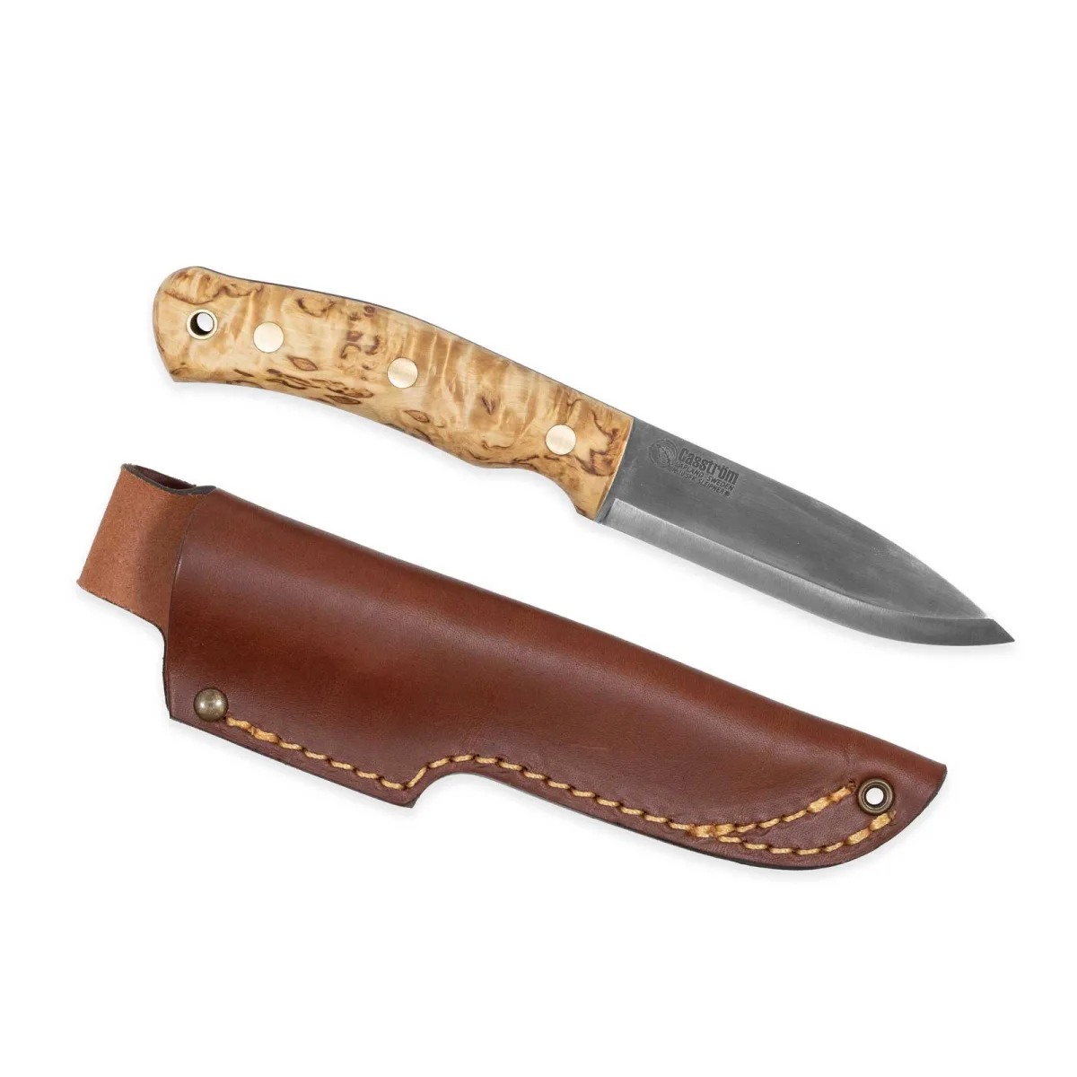 Nóż Casström No.10 SFK Curly Birch Sleipner — zdjęcie 1