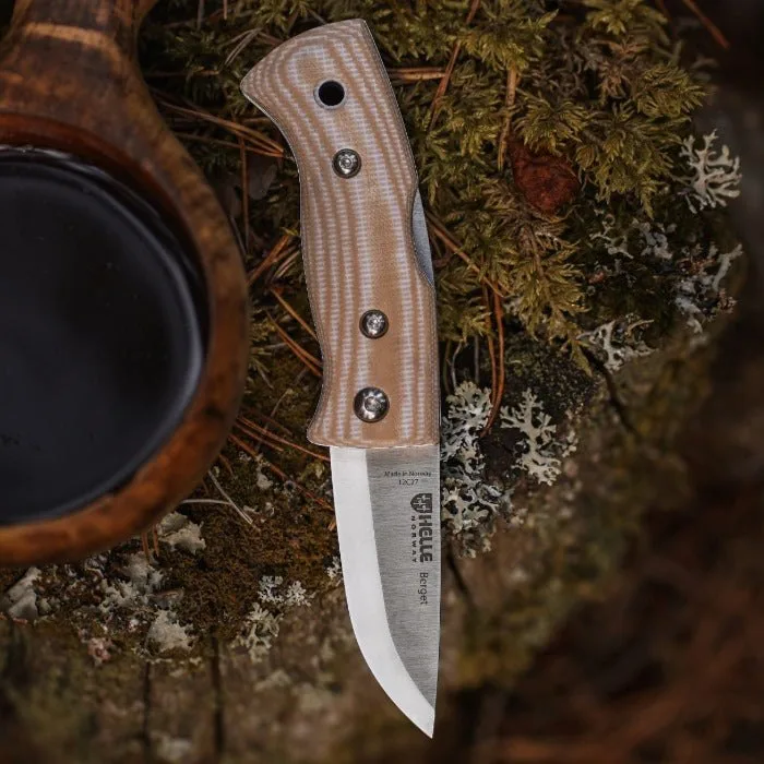 Nóż Helle Berget Beige Canvas Micarta 12C27 — zdjęcie 3