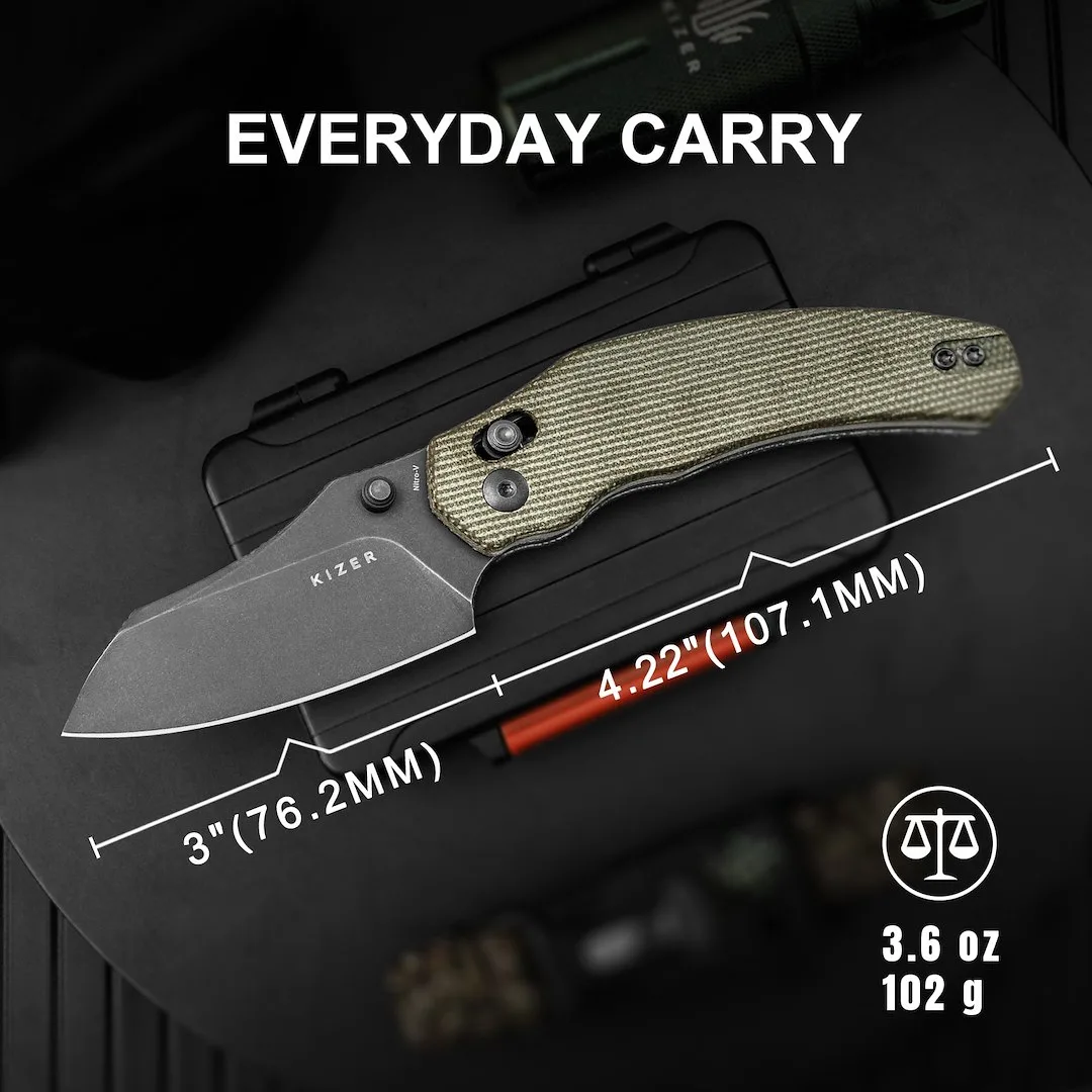 Nóż Kizer Bulldog Micarta Nitro-V — zdjęcie 15