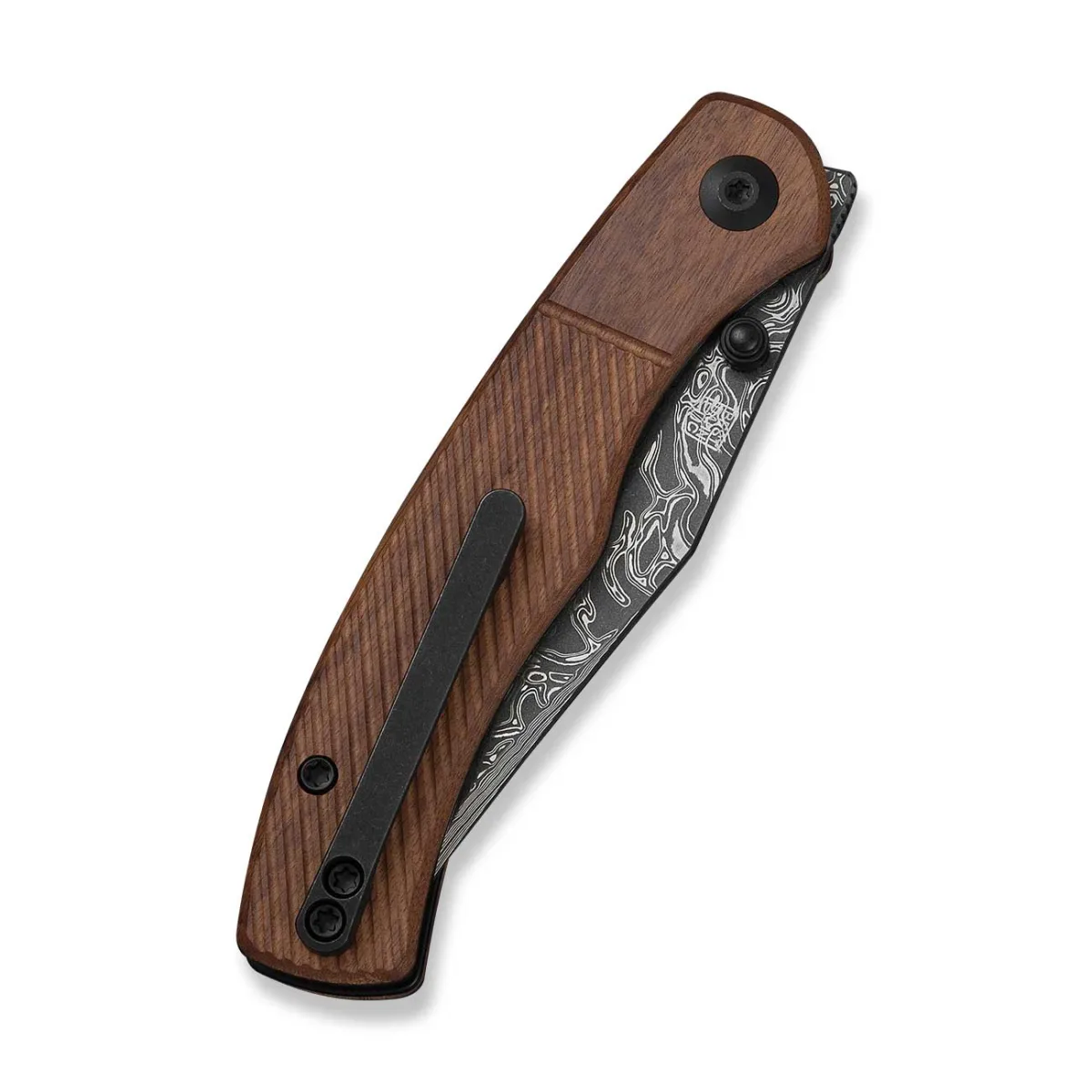 Nóż Civivi Clingman Damascus Guibourtia Wood — zdjęcie 5