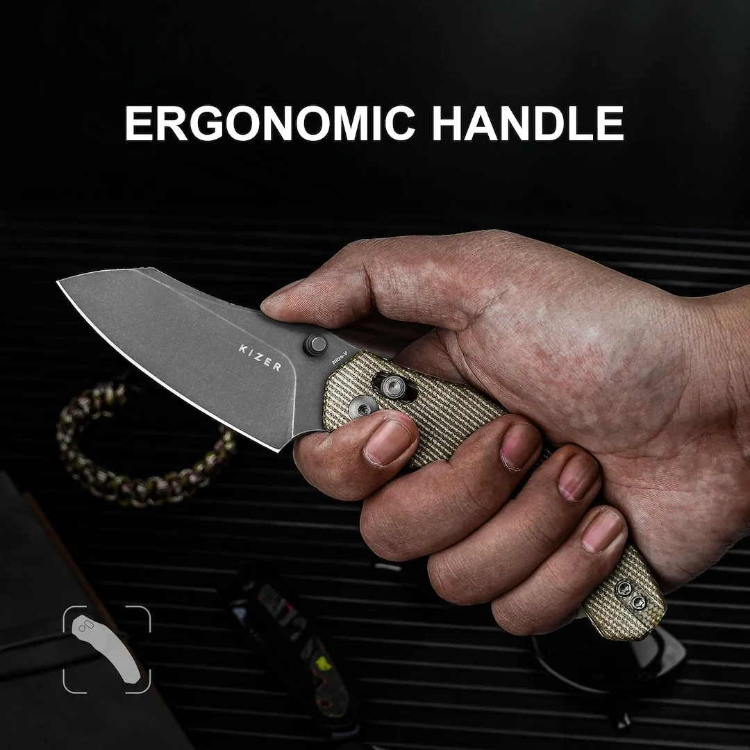 Nóż Kizer Bulldog Micarta Nitro-V — zdjęcie 13