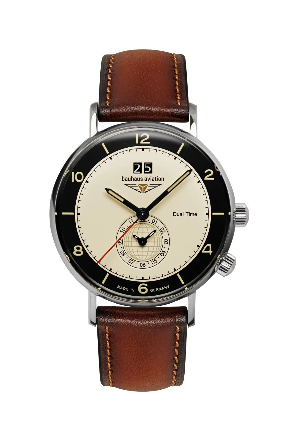 Zegarek Bauhaus Aviation Vintage Pilot 24462, 41mm — zdjęcie 1