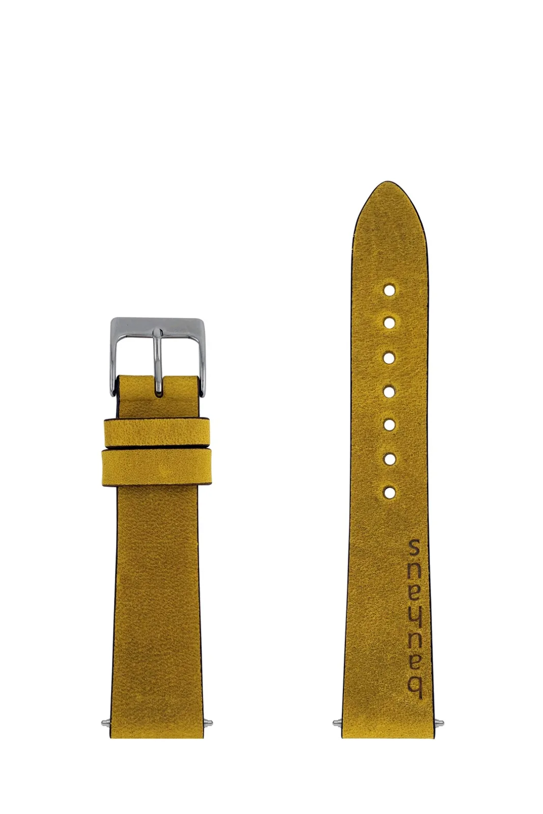 Pasek skórzany Bauhaus, jasnobrązowy, 20 mm — zdjęcie 2