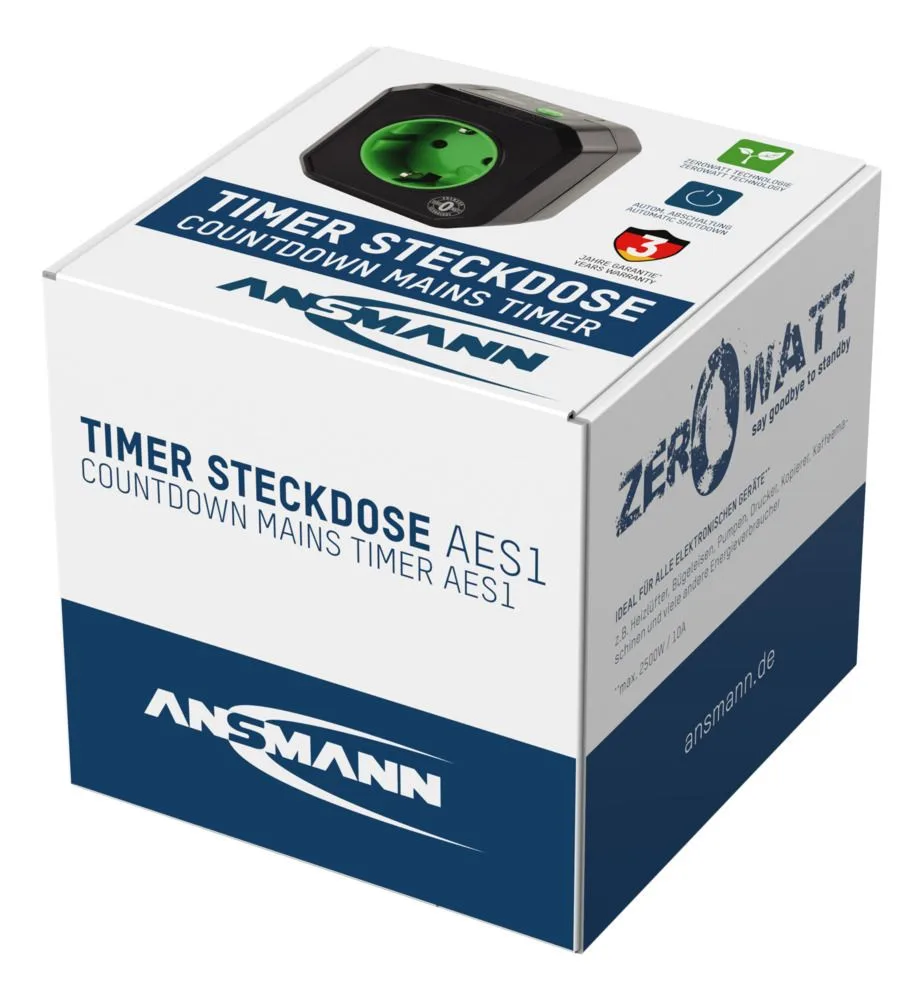 Programowane gniazdo Ansmann AES1, 10 A, 230V — zdjęcie 3