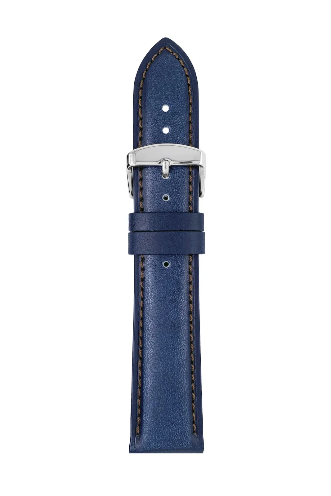 Pasek skórzany Zeppelin, niebieski 22 mm — zdjęcie 1