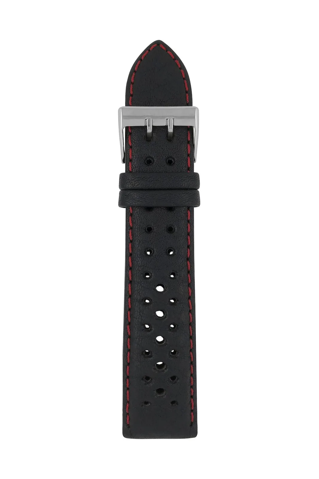 Pasek skórzany Zeppelin czarny 22 mm — zdjęcie 1