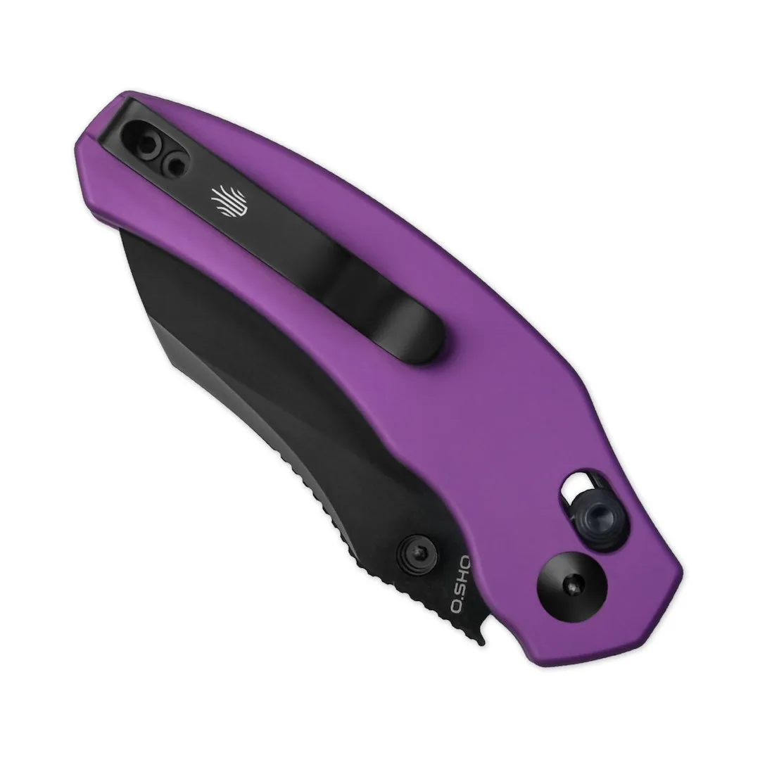 Nóż Kizer Mini Bulldog Purple Aluminum Nitro-V — zdjęcie 6