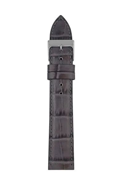 Pasek skórzany Zeppelin, szary 20 mm — zdjęcie 1