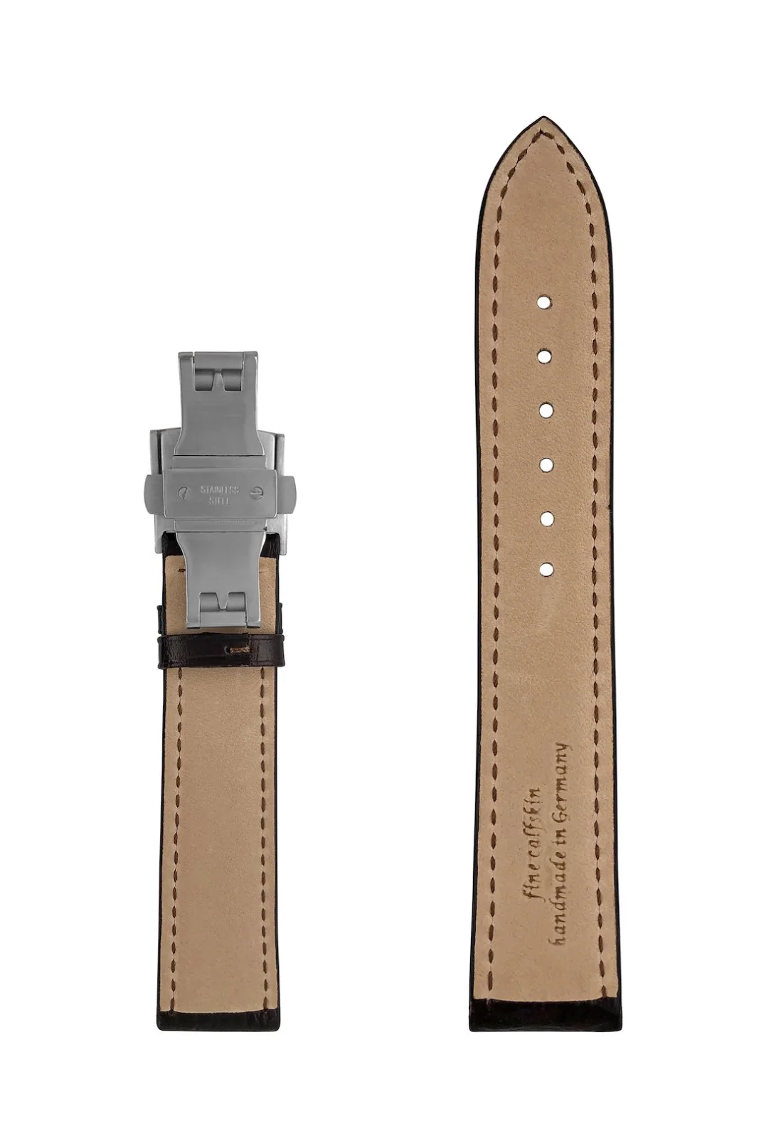 Pasek skórzany Zeppelin brązowy, 20mm — zdjęcie 3