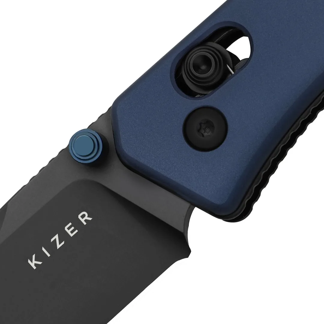 Nóż Kizer Aegis Dark Blue Aluminum AEB-L — zdjęcie 3