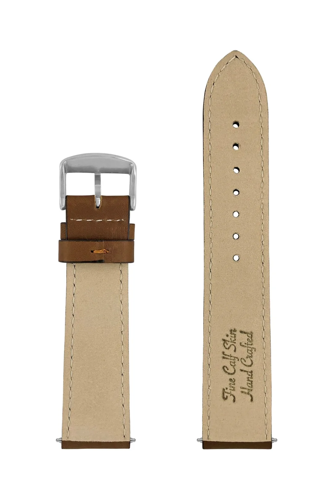 Pasek skórzany Zeppelin, brązowy 22 mm — zdjęcie 3