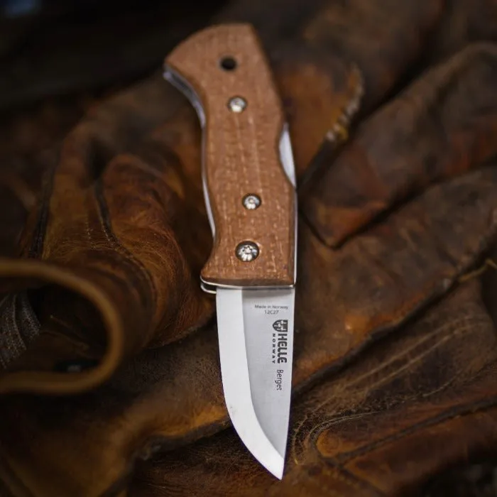 Nóż Helle Berget Mustard Jute Micarta 12C27 — zdjęcie 3
