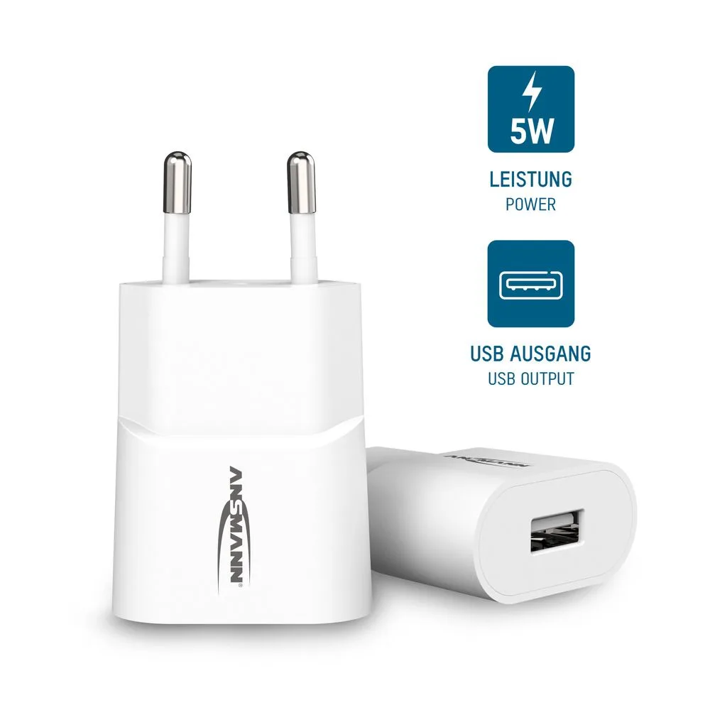 Ładowarka Ansmann HC105 biała USB 5W, 1A — zdjęcie 7